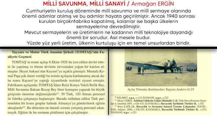 Milli Savunma, Milli Sanayi / Armağan ERGİN