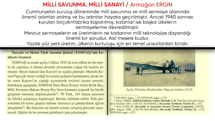 Milli Savunma, Milli Sanayi / Armağan ERGİN